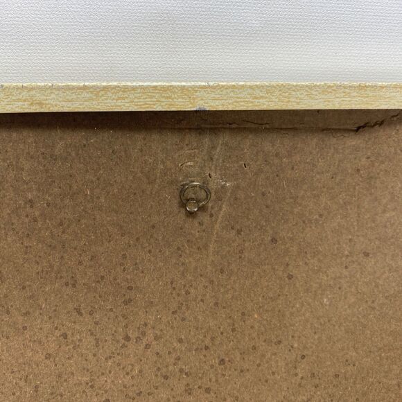 Vintage MCM Metalcraft 3D Picture Art Season Autumn Gold Pastel Woman Cupid Oak - Picture 9 of 14